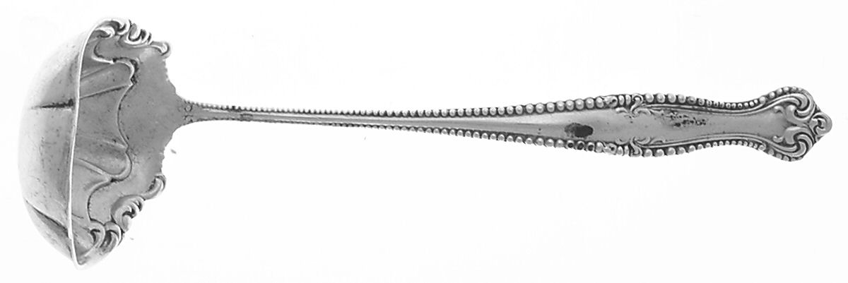 Canterbury (Sterling, 1893) Ladle-Cream/Solid Piece-Small by Towle Silver-1