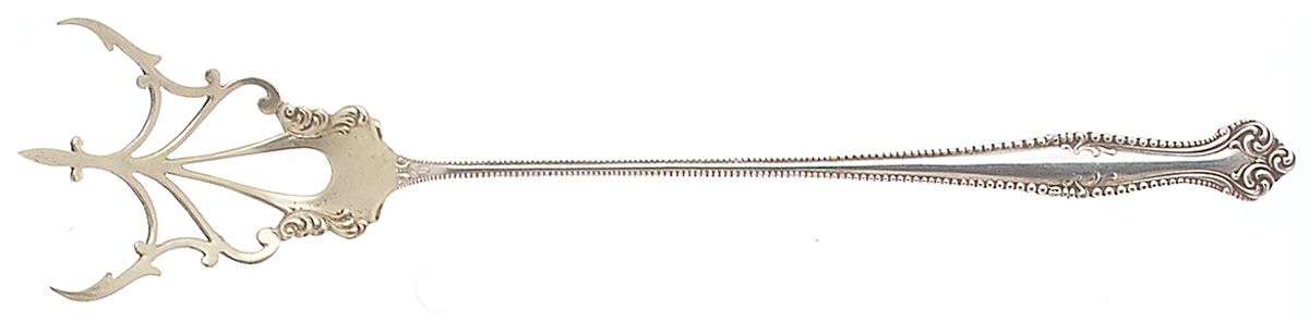 Canterbury (Sterling, 1893) Large Lettuce Serving Fork by Towle Silver-1