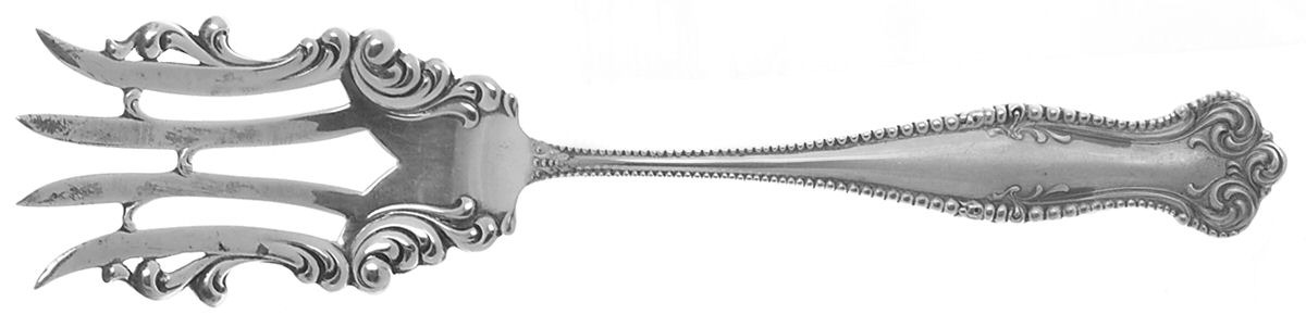 Canterbury (Sterling, 1893) Small Chipped Beef Fork by Towle Silver-1
