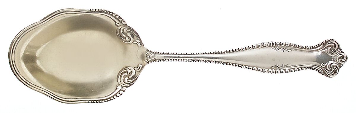 Canterbury (Sterling, 1893) Preserve Spoon by Towle Silver-1