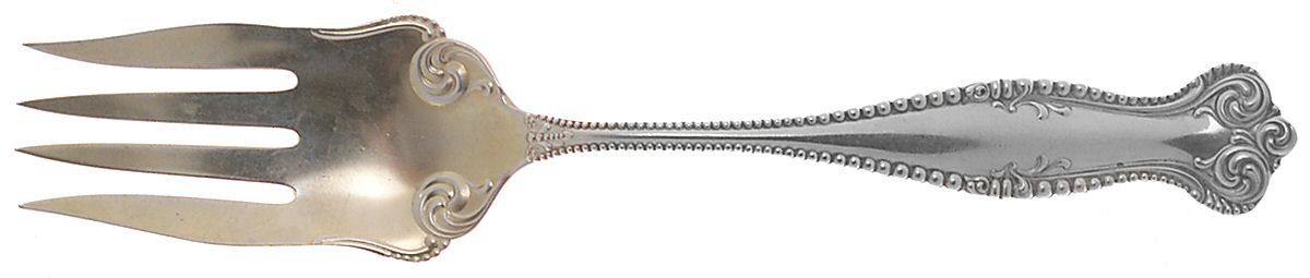 Canterbury (Sterling, 1893) Solid Salad Serving Fork by Towle Silver-1