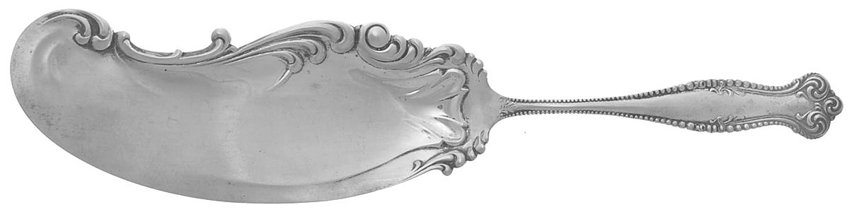 Canterbury (Sterling, 1893) Large Solid Fish Serving Knife by Towle Silver-1