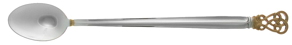 Celtic Weave Gold (Sterling) Iced Tea Spoon by Towle Silver-1