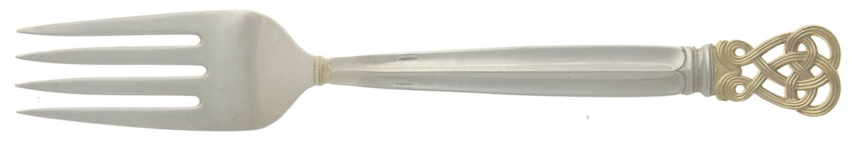 Celtic Weave Gold (Sterling) Individual Salad Fork by Towle Silver-1