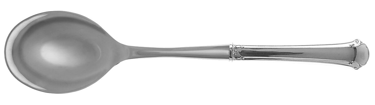 Chippendale (Sterling, 1937) Salad Serving Spoon with Stainless Bowl HC by Towle Silver-1