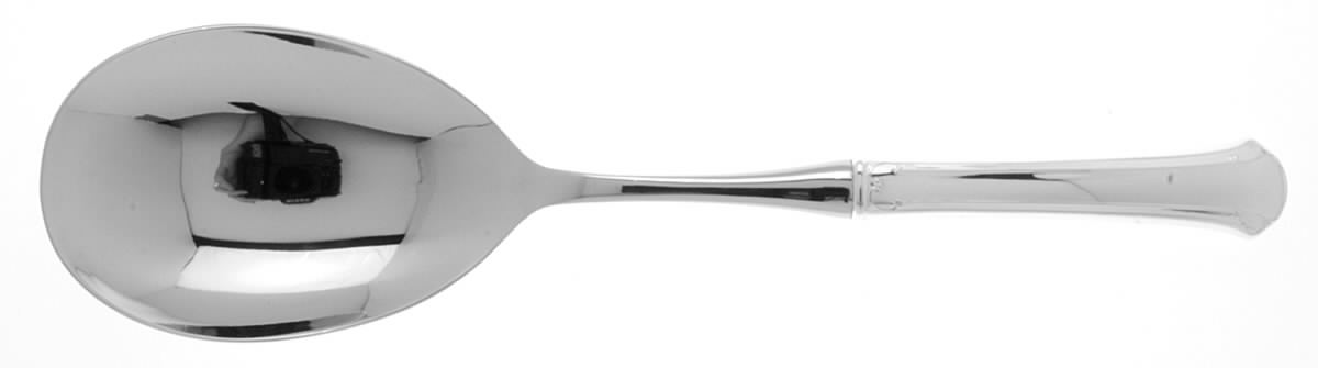 Chippendale (Sterling, 1937) Salad Servng Spoon with Stainless Bowl by Towle Silver-1