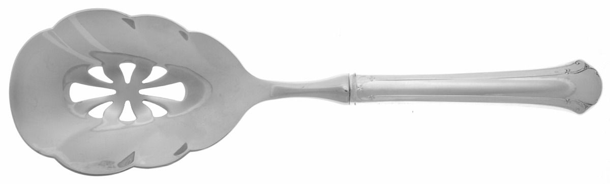 Chippendale (Sterling, 1937) Pierced Casserole Spoon with Stainless Bowl by Towle Silver-1