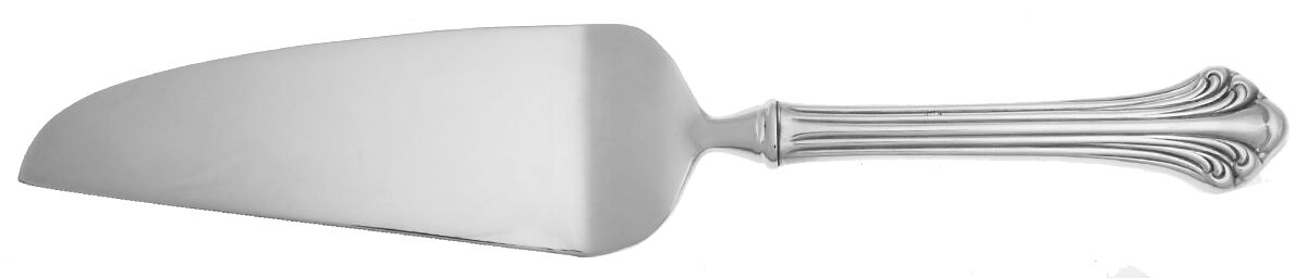 Colonial Plume (Silverplate, 1980) Pie and Cake Server with Stainless Blade HC by Towle Silver-1