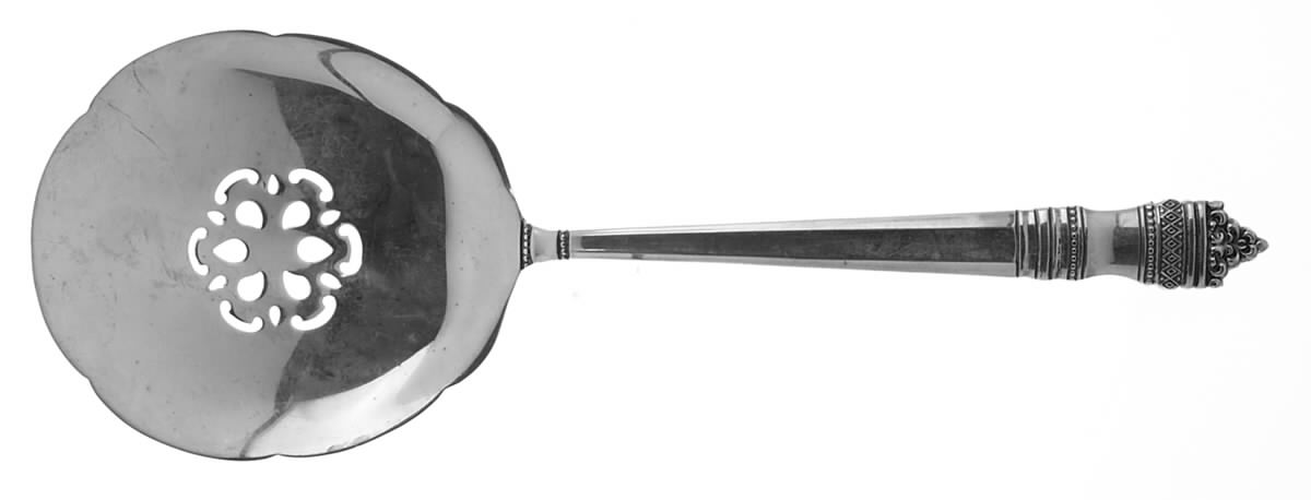 Danish Baroque (Sterling, 1970) Tomato Server, Solid Piece by Towle Silver-1