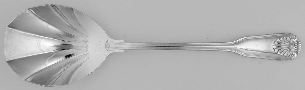 English Shell (Silverplate, 1988) Tablespoon (Serving Spoon) by Towle Silver-1