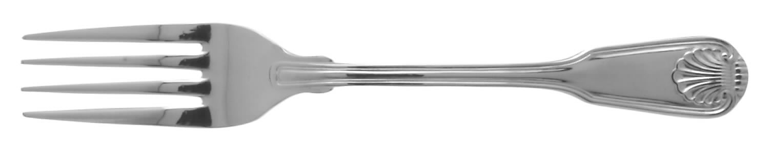 English Shell (Stainless) Fork by Towle Silver-1