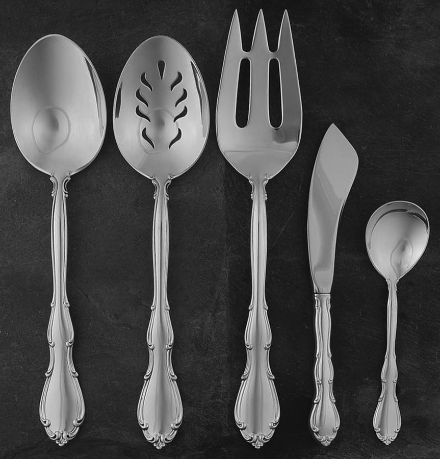 Fontana (Sterling, 1957) 5 Piece Hostess Set by Towle Silver-1