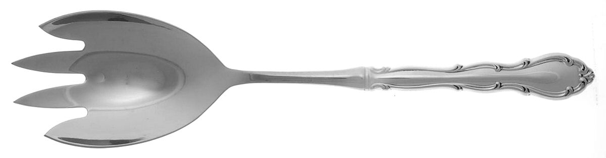 Fontana (Sterling, 1957) Salad Serving Fork with Stainless Prongs by Towle Silver-1