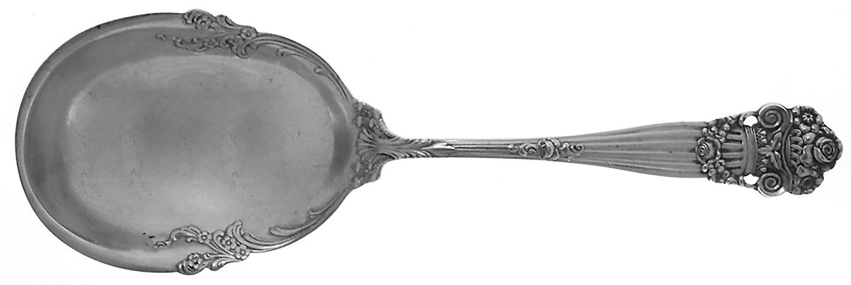 Georgian (Sterling, 1898, Old) Large Solid Berry/Casserole Spoon by Towle Silver-1