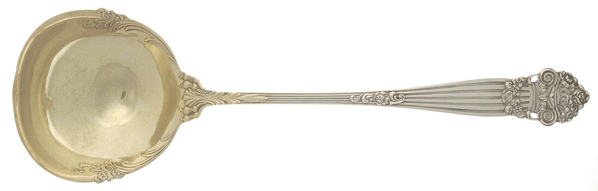 Georgian (Sterling, 1898, Old) Large Solid Soup Ladle by Towle Silver-1