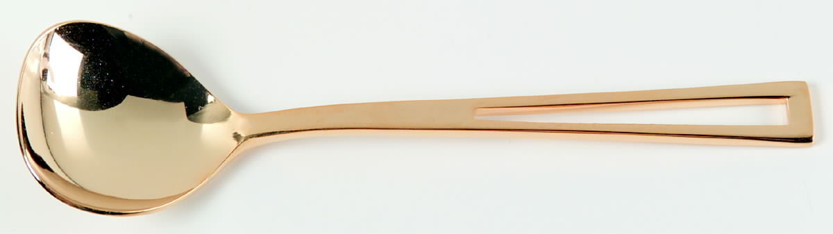 Gold Aperto (Gold Electroplate) Sugar Spoon by Towle Silver-1