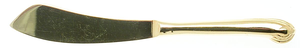 Gold Aristocrat (Gold Electroplate) Hollow Handle Master Butter Knife by Towle Silver-1