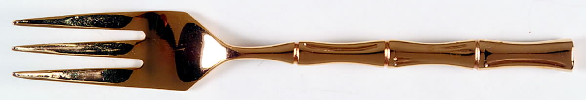Gold Bamboo (Gold Electroplate) Individual Salad Fork by Towle Silver-1