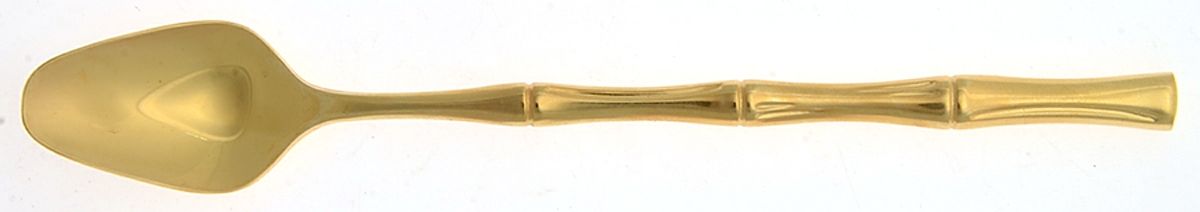 Gold Bamboo (Gold Electroplate) Iced Tea Spoon by Towle Silver-1