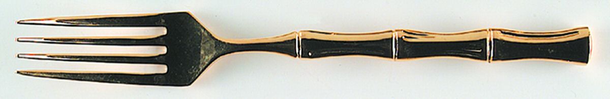 Gold Bamboo (Gold Electroplate) Fork by Towle Silver-1
