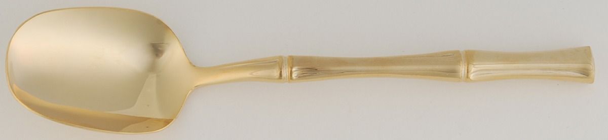Gold Cane (Gold Electroplate) Sugar Spoon by Towle Silver-1