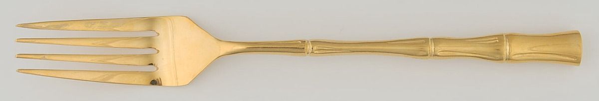 Gold Cane (Gold Electroplate) Fork by Towle Silver-1