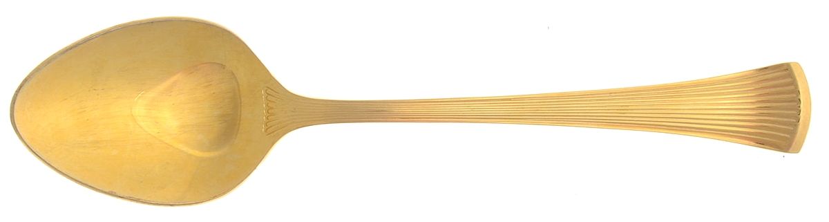 Golden Christy (Gold Electroplate) Place/Oval Soup Spoon by Towle Silver-1