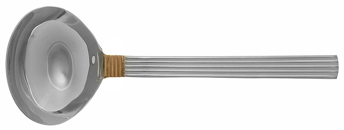 Intervale Gold (Stainless, Gold Accent) Solid Gravy Ladle by Towle Silver-1