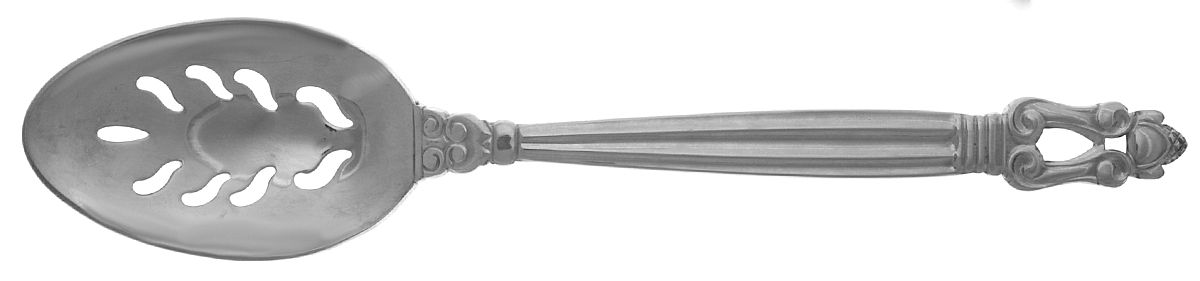 King Gustav (Stainless) Pierced Tablespoon (Serving Spoon) by Towle Silver-1