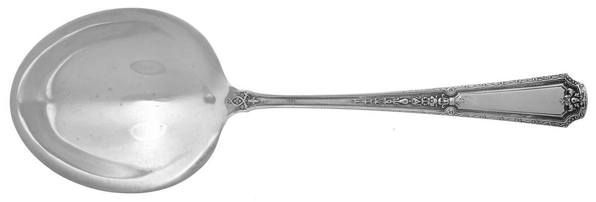 Louis XIV (Sterling, 1924, No Monograms) Preserve Spoon by Towle Silver-1
