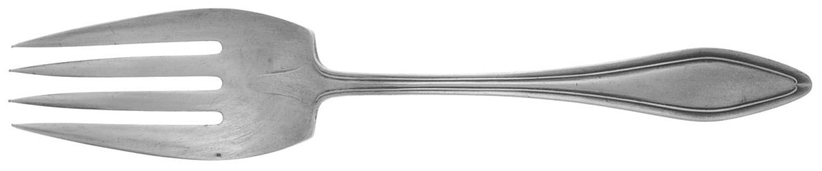 Mary Chilton (Sterling, 1912, No Monos) Medium Solid Cold Meat Serving Fork by Towle Silver-1