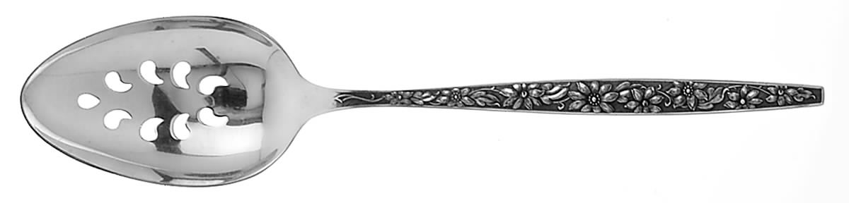 Meadow Song (Sterling, 1967) Pierced Tablespoon (Serving Spoon) by Towle Silver-1
