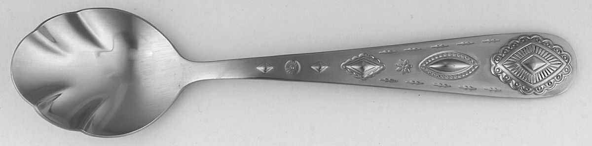 Mesa (Stainless, Supreme) Sugar Shell Spoon by Towle Silver-1