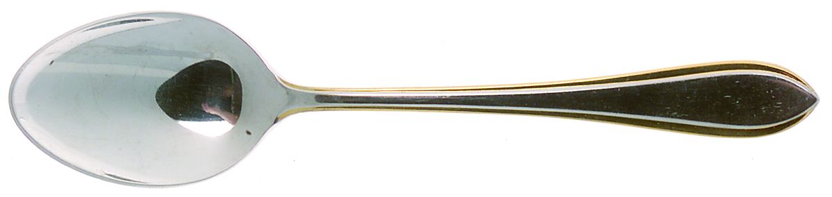 Newbury Thread Gold (Stainless) Place/Oval Soup Spoon by Towle Silver-1