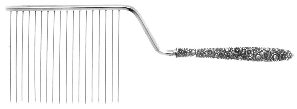 Novantique (Sterling, 1969) Cake Breaker with Silverplate Prongs by Towle Silver-1