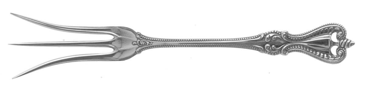 Old Colonial (Sterling, 1895, No Monograms) Lemon Fork by Towle Silver-1