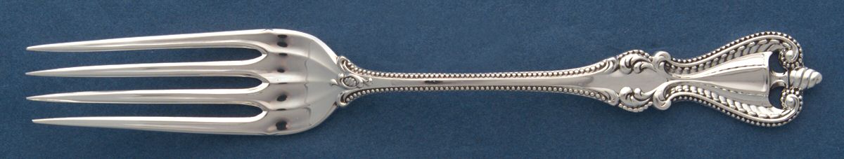 Old Colonial (Sterling, 1895, No Monograms) Luncheon/Dessert Fork, Solid Piece by Towle Silver-1