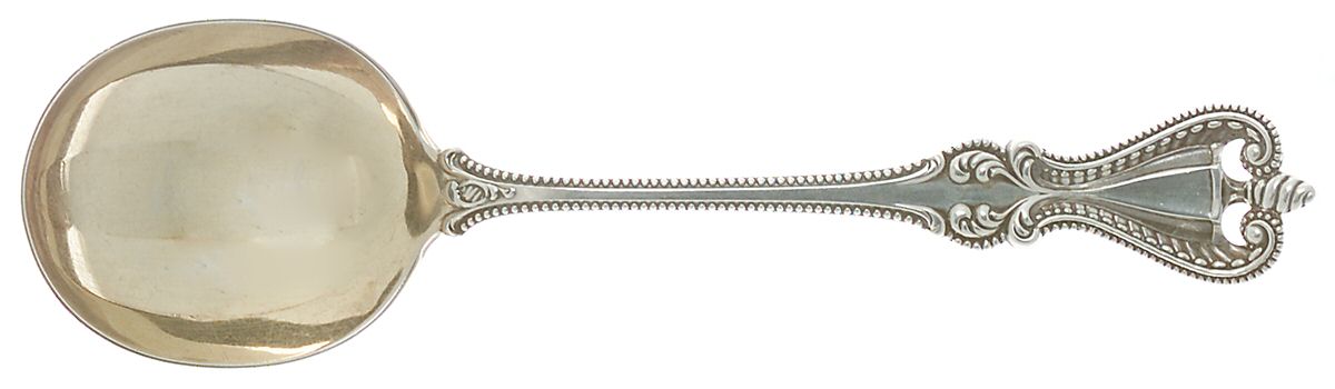 Old Colonial (Sterling, 1895, No Monograms) Round Bowl Soup Spoon (Gumbo) by Towle Silver-1