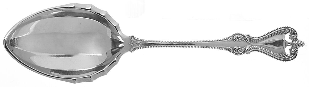 Old Colonial (Sterling, 1895, No Monograms) Solid Salad Serving Spoon by Towle Silver-1