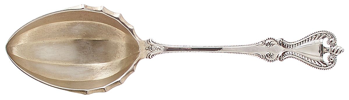 Old Colonial (Sterling, 1895, No Monograms) Solid Salad Serving Spoon by Towle Silver-1