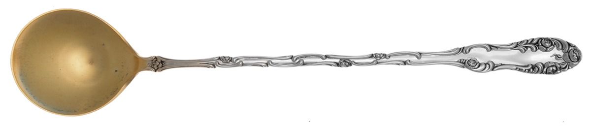 Old English (Sterling, 1892, No Monos) Long Handle Chocolate Muddler Spoon by Towle Silver-1