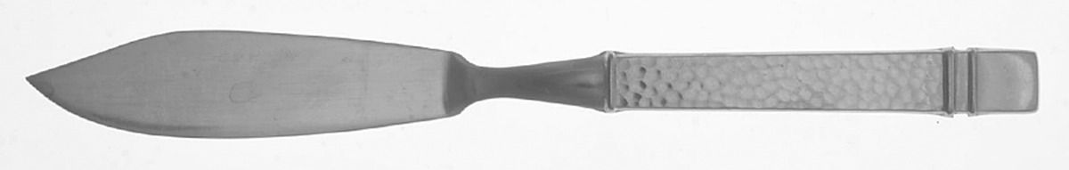 Patina Hammered (Stainless) Flat Handle Master Butter Knife by Towle Silver-1