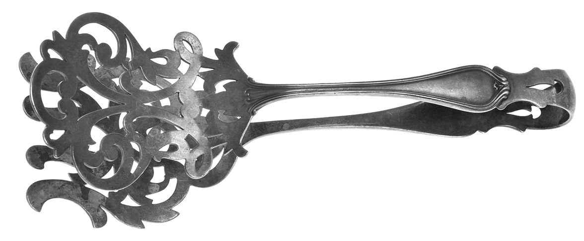 Paul Revere (Sterling, 1906) Solid Piece Aspragus Tongs by Towle Silver-1