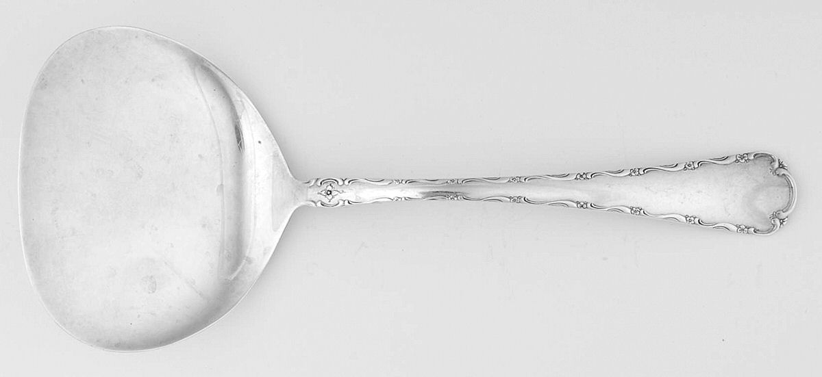 Petit Point (Sterling, 1957) Tomato Server, Solid Piece by Towle Silver-1