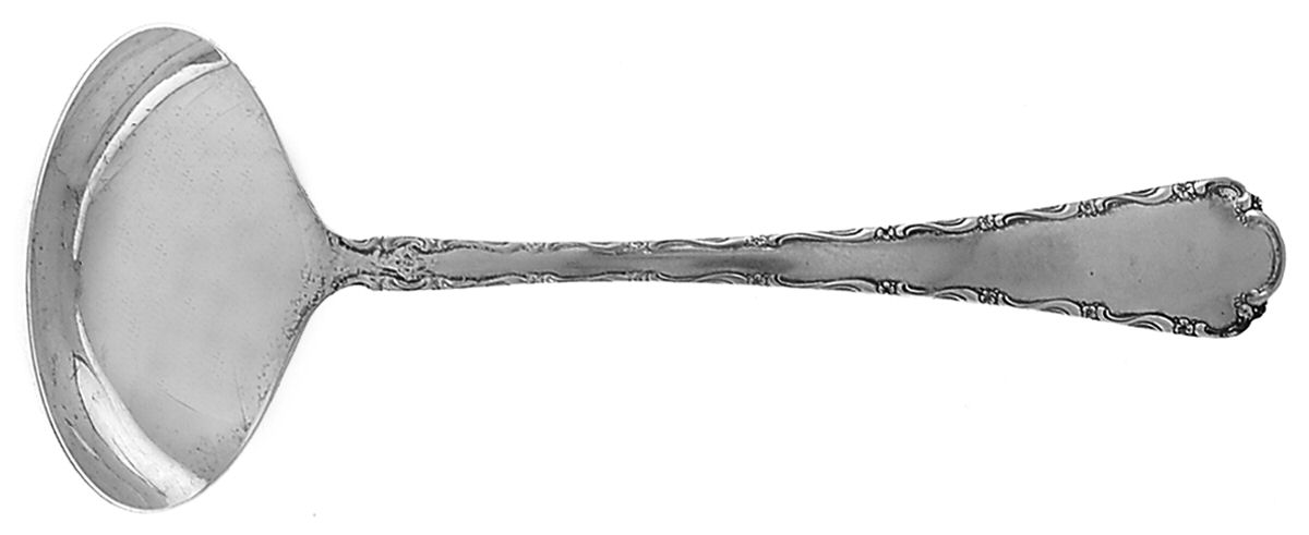Petit Point (Sterling, 1957) Solid Gravy Ladle by Towle Silver-1