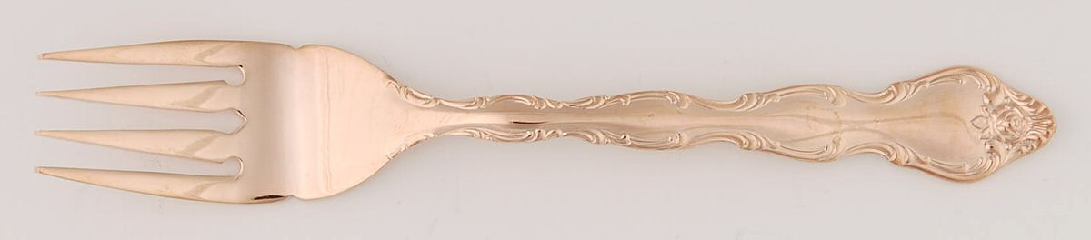 Rose Cascade-Rose Gold (Electroplate) Individual Salad Fork by Towle Silver-1