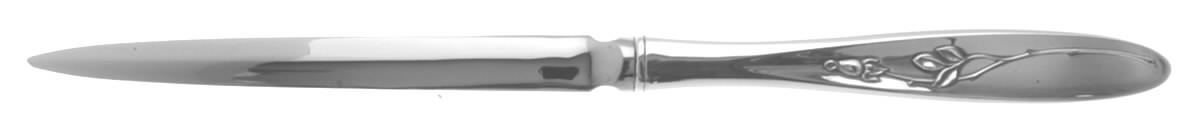 Rose Solitaire (Sterling, 1954) Letter Opener with Stainless Blade by Towle Silver-1