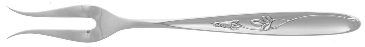 Rose Solitaire (Sterling, 1954) Short Handle Pickle/Olive Fork by Towle Silver-1