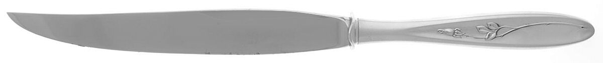 Rose Solitaire (Sterling, 1954) Small Steak Carving Knife with Stainless Blade by Towle Silver-1