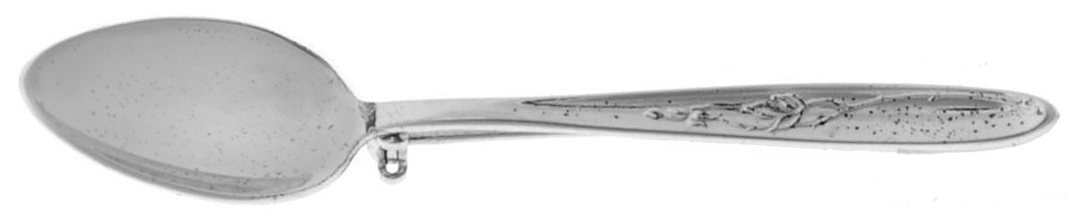 Rose Solitaire (Sterling, 1954) Lapel Pin by Towle Silver-1